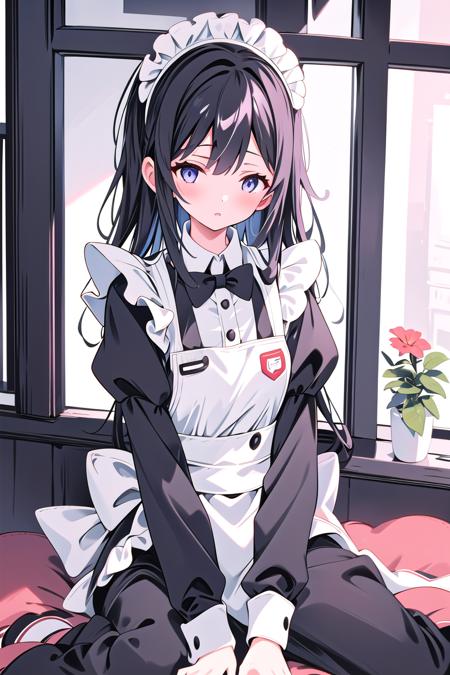 1girl,<lora:urakata001010:1>,maid,