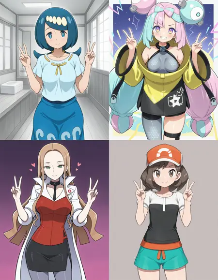 [Illustrious XL] Pokemon girls Wildcards (110 characters)