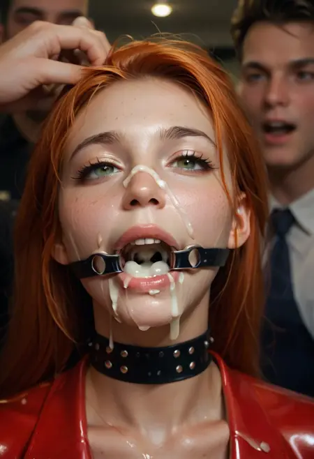 Ring Gag - Open Mouth Gag - Gagged - Gagging