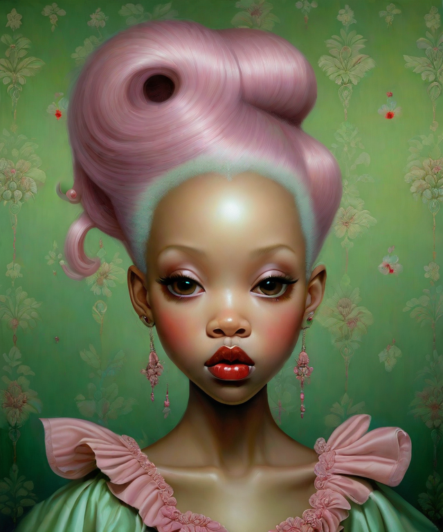 realistic_cute_creepy_light_mauve_hair_ebony_girl_painting__melancholic__high_fashion__hyper_realism__muted_colours_green_red__rococo__ln_the_style_of_natalie_shau__loretta_lux___pop_su_1017118174.png