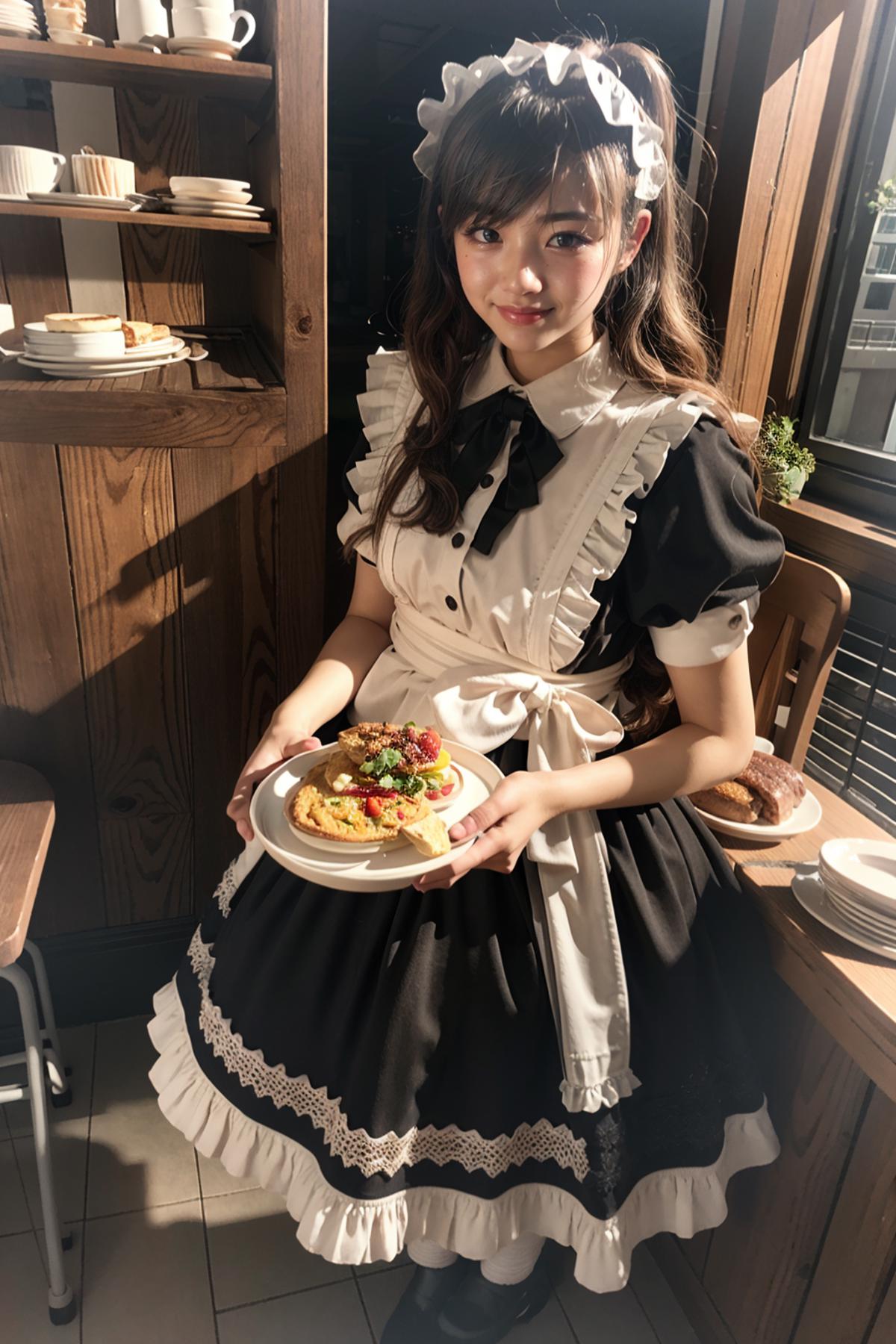 Maid costume | 女仆装 image by feetie