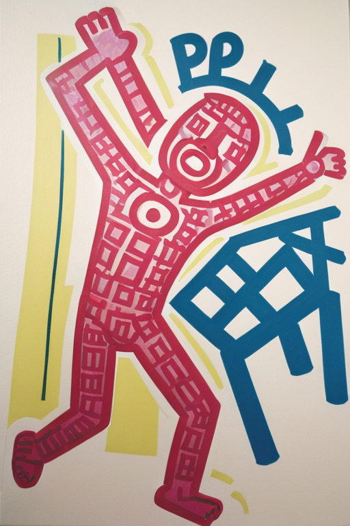 Keith Haring, 1980s New York pop art image by j1551