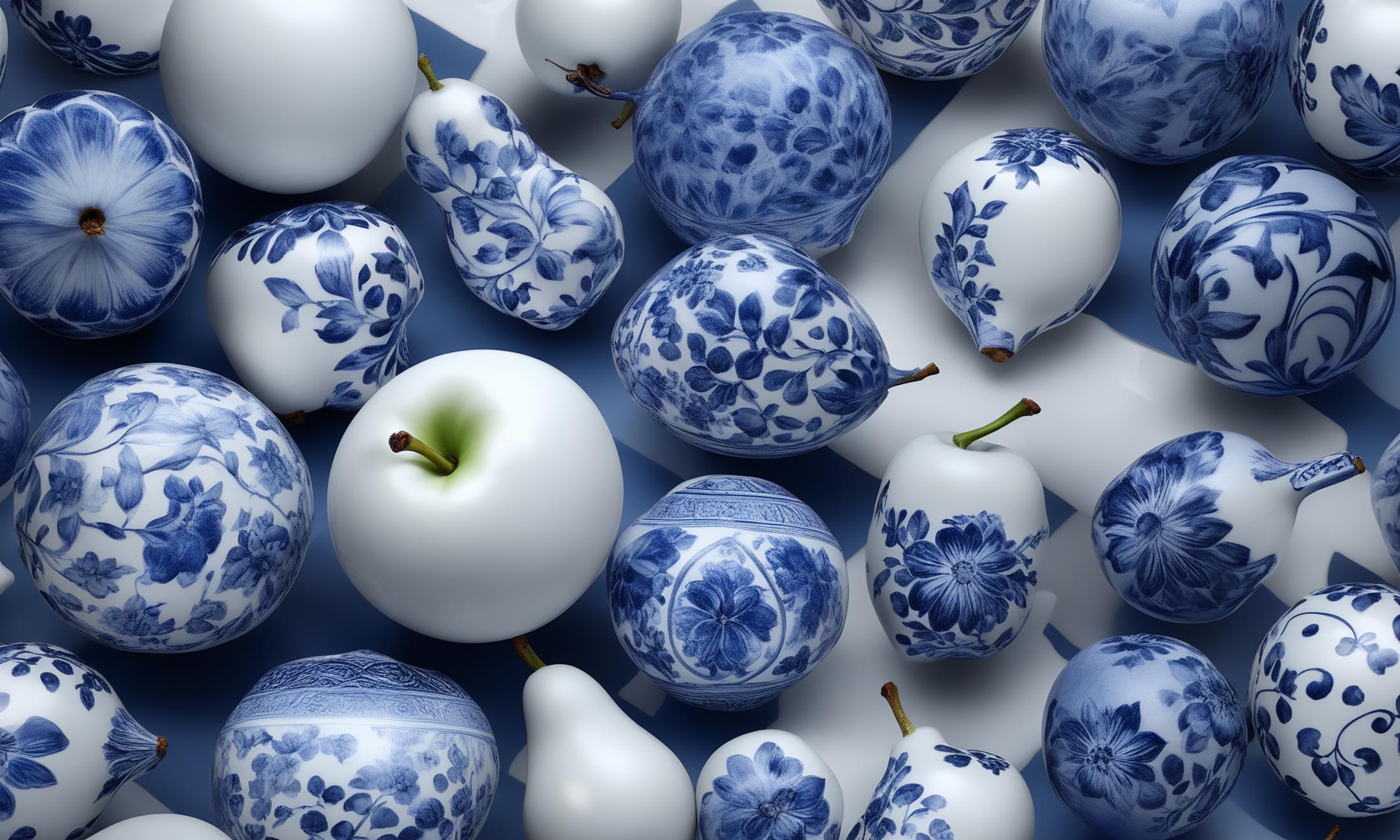 XL Realistic blue and white porcelain art style image by comingdemon