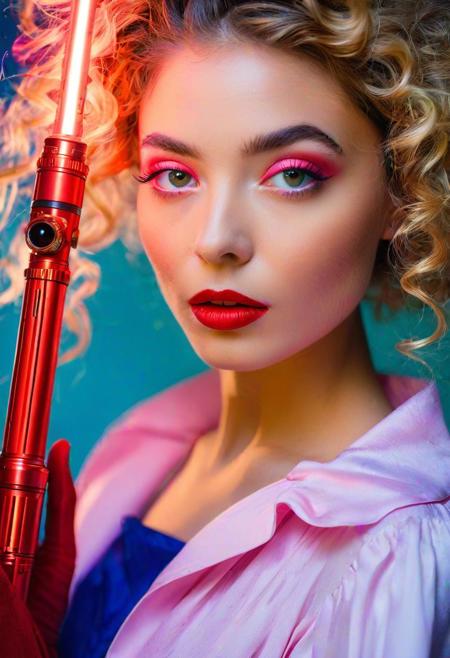 (PETTY)(black background), 24mm, 4k textures, soft cinematic light, <lora:shinhati_lora_smf_v1-000003:0.9>,1girl, sh1nh4t1-smf holding a red lightsaber in a battlefield, ,   neon colors, , highly detailed,byJocelyn Hobbie and Charles Dwyer, Triadic color guide,Leica Q2 with Summilux 28mm f/1.7 ASPH, clear face, Ultra High Resolution, wallpaper, 8K,Rich,SimplepositiveXLv1 (masterpiece, high quality, fisheye:1.2), (close-up portrait:1.1), solo, model photoshoot, (red theme:1.1), a stylish girl,big lips, round_eyewear, solo, pride, , (looking at the viewer), (Priscilla Lane: 1,2) ((best quality)), (artistic photography by Philippe Halsman and Ara Gler:1.2), award wining, f/5.6, shutter speed 1/125 sec, iso3200, white balance daylight, exposure compensation "-1.5 ev", shutter priority shooting mode, symmetry and balance, focus mode single, spot metering, aesthetic of precisionism, forward-thinking unrivaled opus, meticulous details, healing art atmosphere, depth of field (dof), (anthraquinone blue and red colors:0.1), <lora:MJ52:0.35><lora:hair_with_scenery:1>,l in space, stars hotography byJocelyn Hobbie and Charles Dwyer RAW photograph explosion , ,(abstract textured background:1.2), ,(skin texture),masterpiece, top quality, best quality, official art,highest detailed,,atmospheric lighting, cinematic composition,complex multiple subjects, 4k , highly detailed,,,Leica Q2 with Summilux 35mm f/1.2 ASPH,