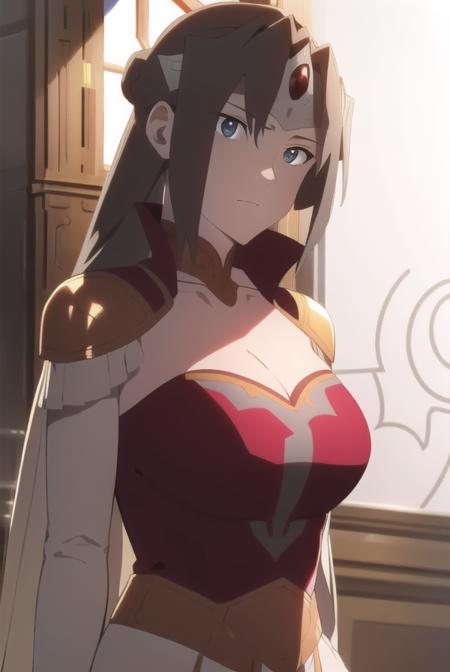 dotamirana, <lora:empressmirana-lora-nochekaiser:1>,
empress mirana, long hair, brown hair, (grey eyes:1.5), 
BREAK dress, cleavage, red dress, circlet,
BREAK looking at viewer,
BREAK outdoors,
BREAK <lora:GoodHands-vanilla:1>, (masterpiece:1.2), best quality, high resolution, unity 8k wallpaper, (illustration:0.8), (beautiful detailed eyes:1.6), extremely detailed face, perfect lighting, extremely detailed CG, (perfect hands, perfect anatomy),