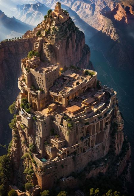 (The colonial city of the future, in the mist-filled Grand Canyon, on an unknown Earth-like planet, 2 moon on sky, Spaceship flight connects colonies, waterfulls:1.3), (Machu Picchu, a mountain settlement, incredibly spectacular:1.2), (Mario Botta:1.3), (avant-garde, future, reality, science fiction, photorealistic), (modern architecture:1.2), 
(Large Files, Ultra Realistic, 8K, 16k, FHD, HD, VFX, Perfect, Photography, composition, Architecture Sales Photography, Architecture Competition, Ultra High Resolution, Cinematography, High Resolution Image:1.1), (dramatic lighting, direct sunlight, ray tracing, clear shadow:1.2),  (real landscape:1.1), (blurred background:1.0), (urban background, more_details) ,
ac_neg1, great lighting, clear, hillscastel, extrusionbuilding, vertical