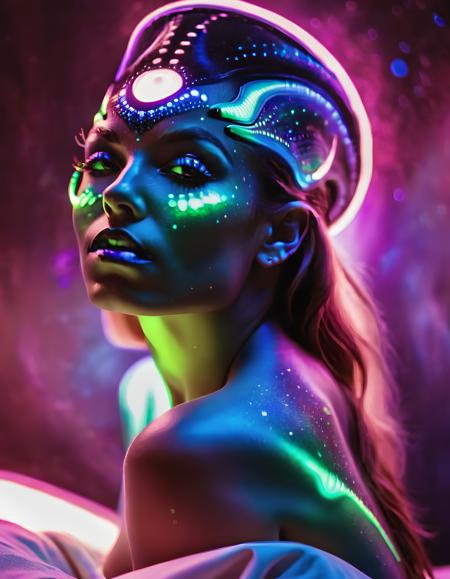 Blacklight Makeup — SDXL LoRA - v2