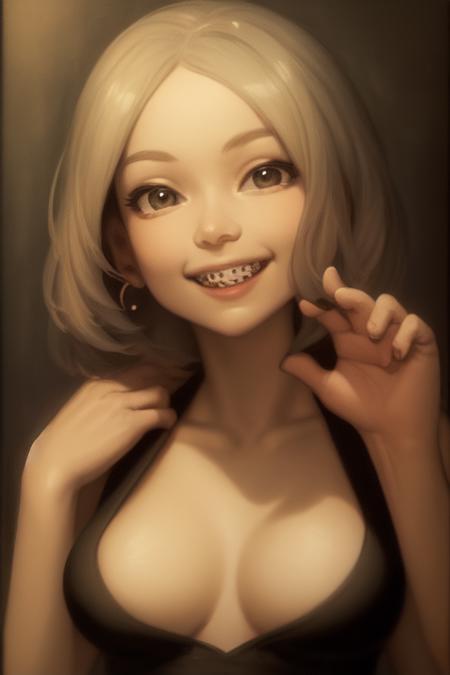 1girl, smile, braces, face, portrait, teeth, happy, breasts,
<lora:concept-braces-v1:0.7>