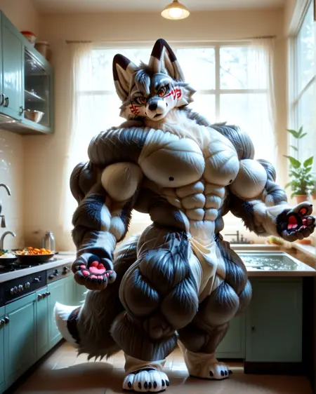 Furry Muscles Fursuit Suit
