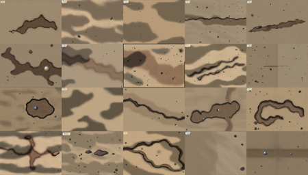 a map of a desert with a few rocks, <lora:Wild3-10:0.60>