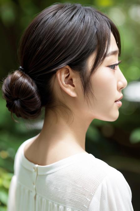 <lyco:saikakawakita01V1:0.75> and A Japanese woman named saikakawakita01,Back view, back view,(looking back:1.2),face focus and (upper body) and Detailed eyelashes and mascara and detailed facial features and Detailed and (wear home clothes) and (masterpiece:1.2) and (best quality:1.2) and (photorealistic:1.4) and (Realistic:1.4) and Detailed Skin Textures and detailed skin pores and high skin detail and solo