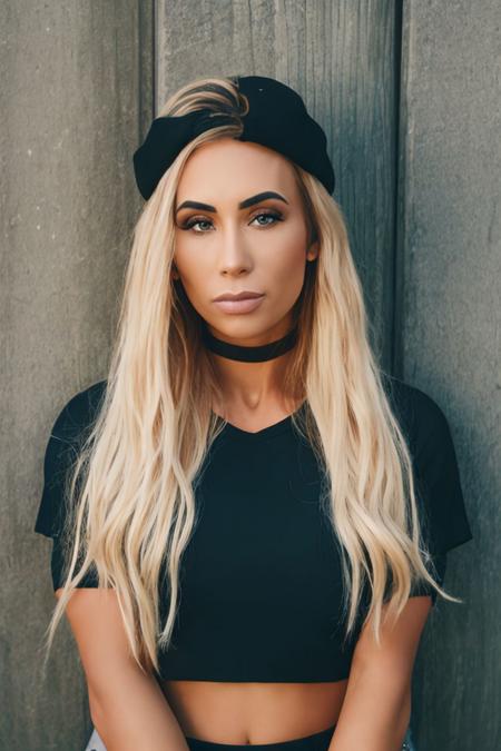 RAW woman portrait, dof, professional <lora:CarmellaFawzi:0.8>