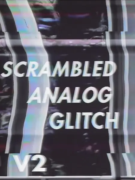 Scrambled Analog TV Glitch Style Flux