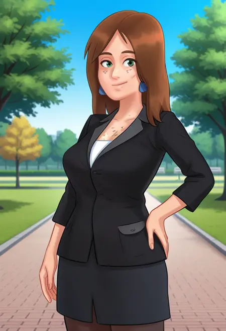 Vivienne Bissette "Ms Bissette" [Illustrious] - Summertime Saga