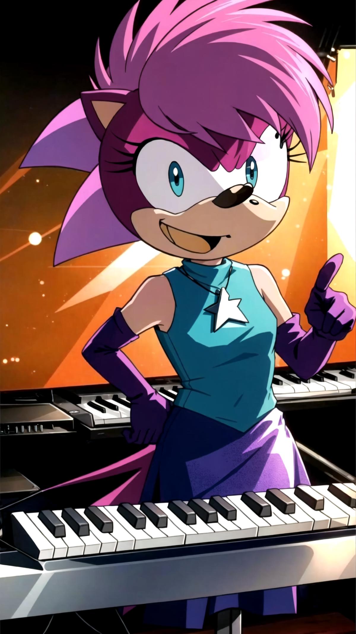 Sonia The Hedgehog (Sonic Underground) - Commision image by HC94