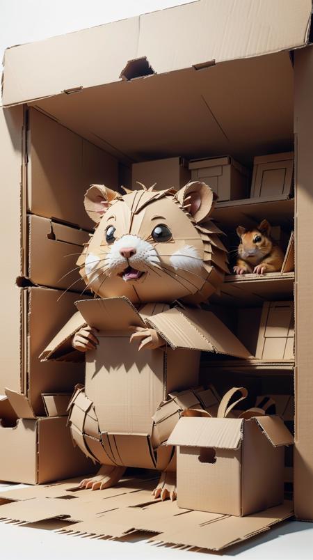 <lora:CardboardStyle:1> CardboardStyle  hamster, simple, basic, corrugated, cardboard, texture, crafts, (Masterpiece:1.3) (best quality:1.2) (high quality:1.1)