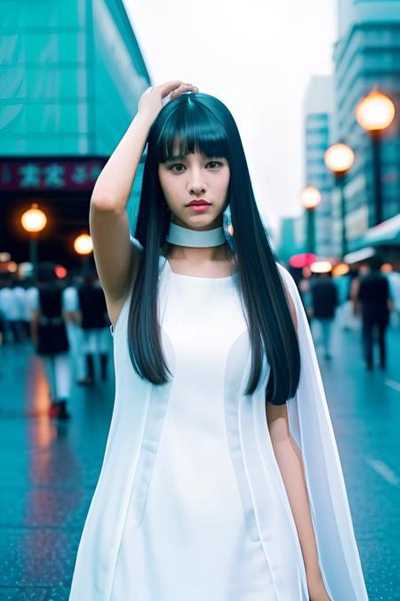 tsukuyomi a woman wearing white dress