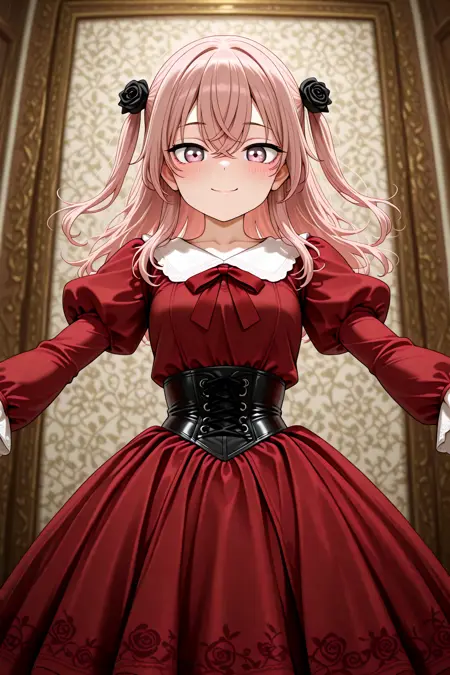 Victorian Whim Velvet Dress - Illu