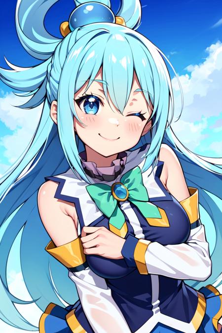 Aqua - Konosuba - Kono Subarashii Sekai ni Shukufuku wo - Anime LoRA -  HyperRealsitic - v1.1, Stable Diffusion LoRA