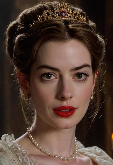 (Anne Hathaway),victorian era hungarian female xix century female, hazel hair, red lips, pretty features, Wadim Kashin, James Gurney, Ink, splash art", amazing beauty , Royo, Bak, hyperdetailed Splash artmodern European ink painting, Movie Still, Film Still, Cinematic, Cinematic Shot, Cinematic Lighting