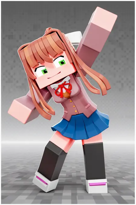 Monika (Zamination/Fazbear and Friends/Doki Doki Literature Club/DDLC)