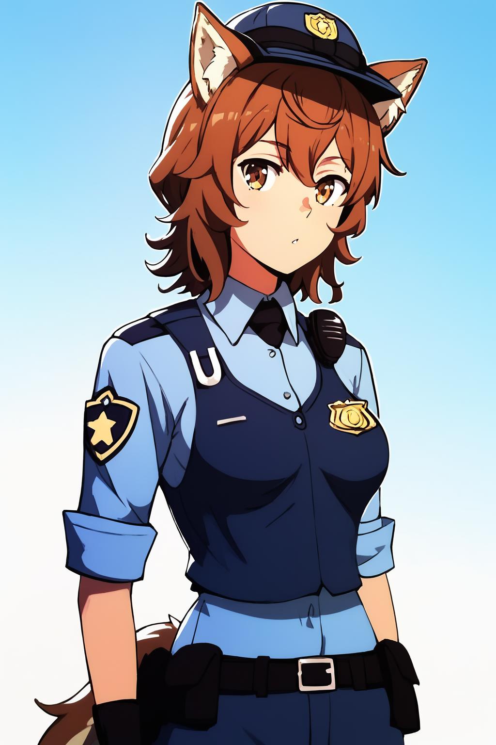 1girl, JapanesePolicewoman, police, police uniform<lora:ÐÐ´ÐµÐ¶Ð´Ð° ÑÐ¿Ð¾Ð½ÑÐºÐ°Ñ Ð¿Ð¾Ð»Ð¸ÑÐ¸Ñ(JapanesePolicewoman, police, police uniform):0.8> <lora:TazLilirucaV1:0.8> liliruca,brown eyes,brown hair,short hair,animal ears,medium breasts,tail, Score_9, Score_8_up, Score_7_up, Score_6_up, Score_5_up, Score_4_up, BREAK,1girl in full growth, best quality, masterpiece, ultra-detailed, high quality,good quality,1 girl,(master piece,high resolution, ultra detailed,8K,16K),look at viewer