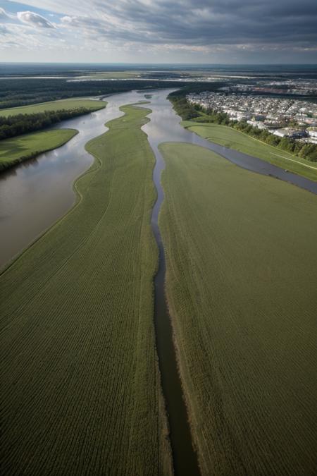 masterpiece, best quality, low angle, photo of floodplain , Canon EOS 5D Mark IV <lora:detail_slider_v4:1>  <lora:epiCRealismHelper:1> <lora:epiCRealLife:1>