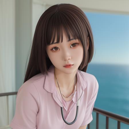 best quality, ultra high res,prefect anatomy, cinematic light, rim lighting,(photorealistic:1.4),
extremely intricate, 8k uhd,
face closeup,jinyu, 1girl, solo,prefect detailed face,long hair,
nurse uniform,
castle+ balcony+ ocean，
<lora:jinyu-hushi-000007:0.8>
Negative prompt: (worst qualit, low qualit:1.4),logo,easynegative,badhandv4,jpeg artifacts,signature,watermark,username,bad anatomy,extra fingers,fewer digits,extra limbs,extra arms,extra legs,malformed limbs,fused fingers,too many fingers,long neck,cross-eyed,mutated hands,polar lowres,bad body,bad proportions,gross proportions,text,error,missing fingers,missing arms,missing legs,extra digit,multiple view
Steps: 28, Sampler: Euler a, CFG scale: 7, Seed: 734055845, Size: 768x768, Model hash: fc2511737a, Model: chilloutmix_NiPrunedFp32Fix, Clip skip: 2, ENSD: 31337