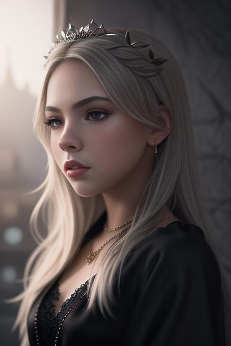 Jordyn,  masterpiece, best quality, highest quality, cinematic lighting, (volumetric lighting), extremely detailed CG unity 8k wallpaper, focused, 8k wallpaper, 4k wallpaper, extremely detailed, ultra realistic, photorealistic, sharp focus, absurdres, (HDR:1.2), (high contrast), photograph, detailed and intricate, instagram, portrait, highly detailed, digital painting, artstation, concept art, smooth, sharp focus, illustration, cinematic lighting, Style-Princess, <lora:Jordyn:0.9>