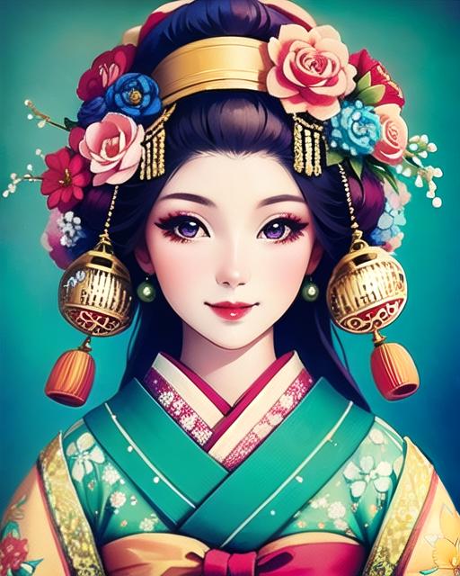 Oiran Traditional Fashion image by KimiKoro