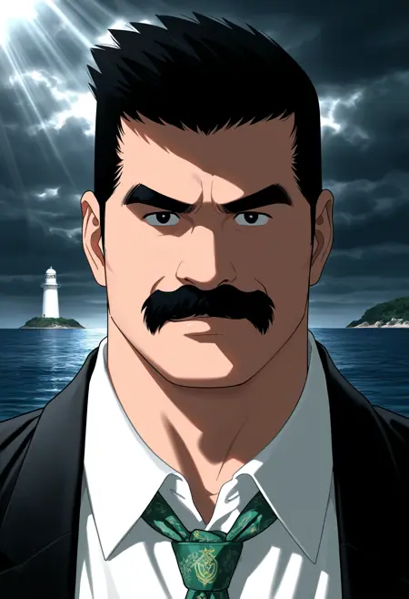 Police Commissioner from Haring Oracle by Gengoroh Tagame for Illustrious and NoobAI