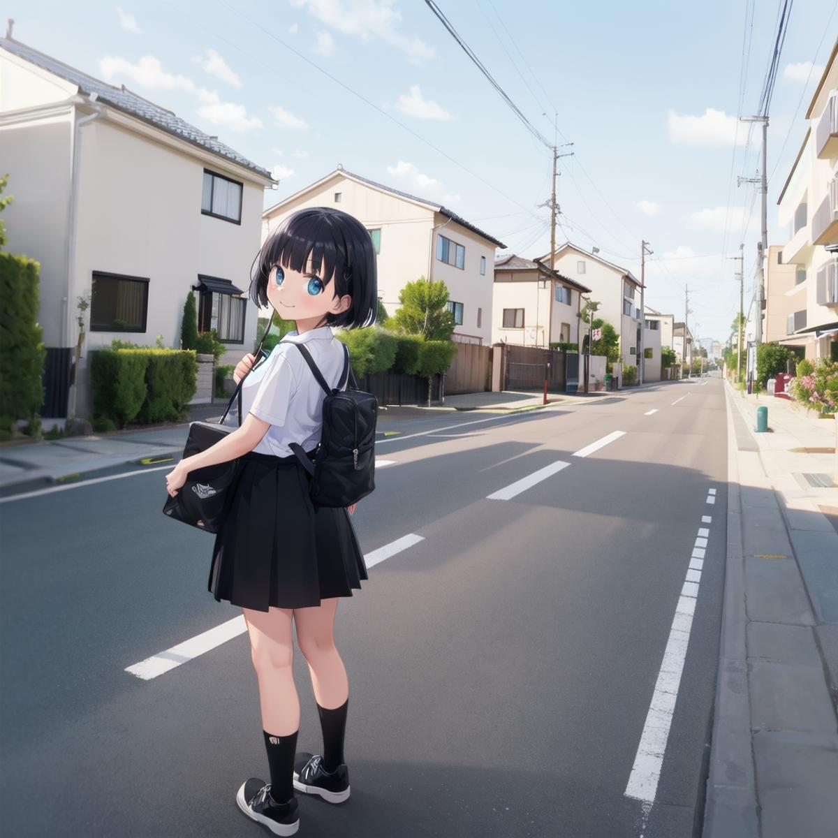 日本の住宅街の道路 / Residential streets in Japan SD15 image by swingwings