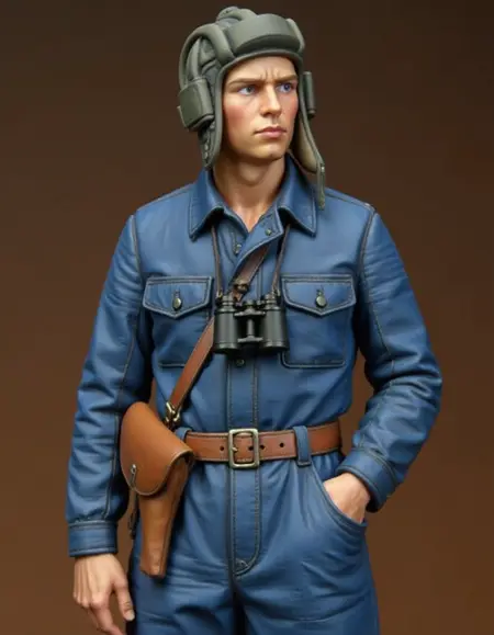 Soviet Tank Crew in WW II / 第二次大戦のソビエト戦車兵