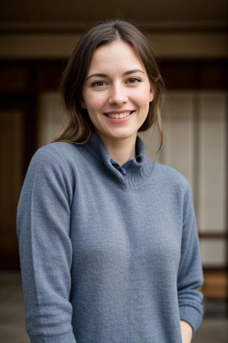 young girl smiling