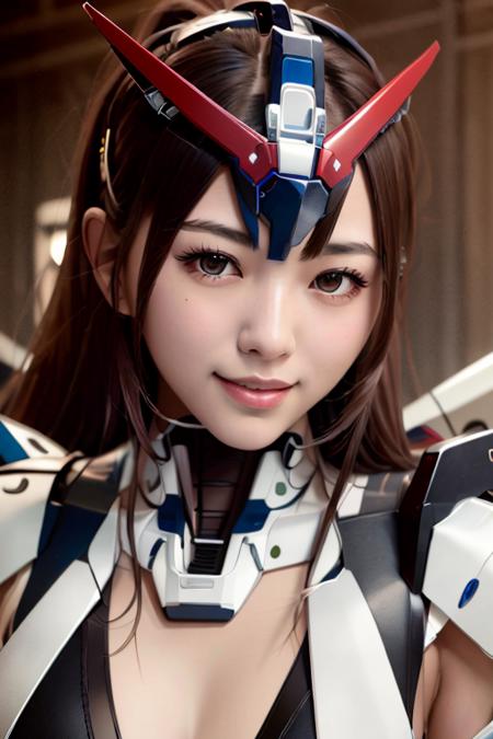 1girl,realistic,solo,(masterpiece:1.2),best quality,smile,<lora:mecha_musume_v11-10:0.7>,mecha musume,v-fin, lights,good hand,4k,high-res,masterpiece,best quality,head:1.2,((Hasselblad photography)),finely detailed skin,