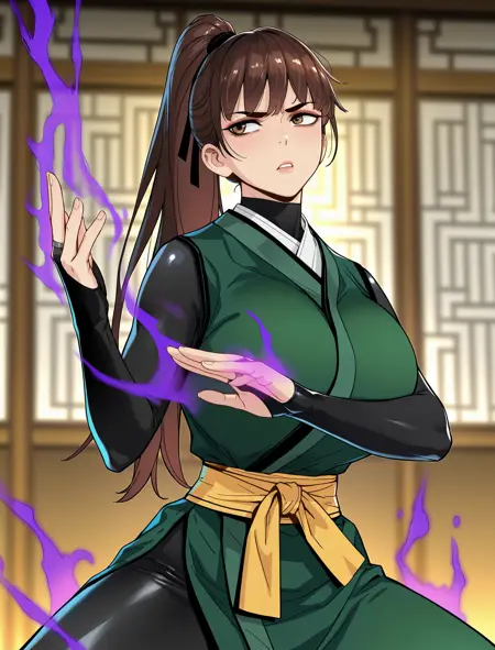 Webtoon Character) Baek Miryeo / 백미려 (Surviving as a Genius on Borrowed Time / 시한부 천재가 살아남는 법)