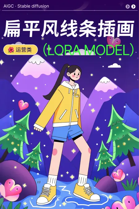 电商|扁平风矢量线条插画