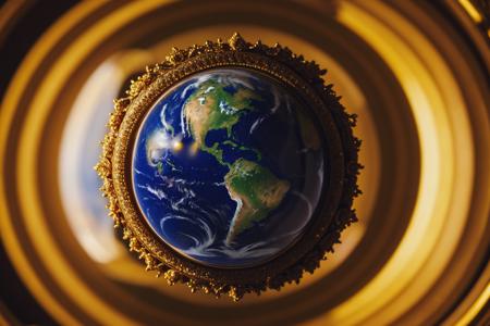 masterpiece, best quality, crystal ball,  earth, magic, cinematic, intricate details,