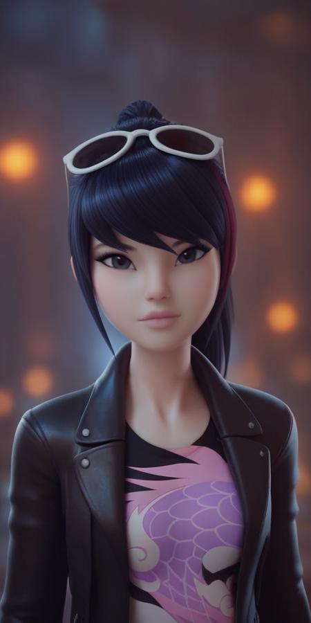 Fei Wu, Ladybug, Miraculous. Different models and attires. 🔵 Civilian (Pony)