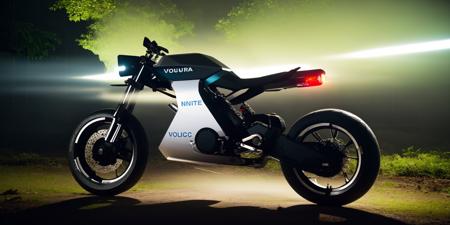 Sci-fi motorcycles,white and blue science fiction ground industrial police car in a lush jungle, science fiction, cinematic lighting, night time, volumetric light, imax, dslr, highly detailed, volumetric fog, dystopian vibes, dutch angle, cinematic angle<lora:Sci-fi motorcycles:0.8>