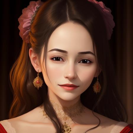 portrait of beautiful woman, <lora:rbax:1>,