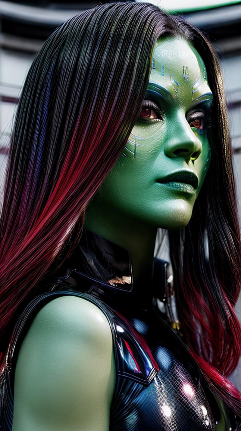 Zoe Saldana as Gamora from Guardians of the Galaxy (Lora) image by pirsuspro