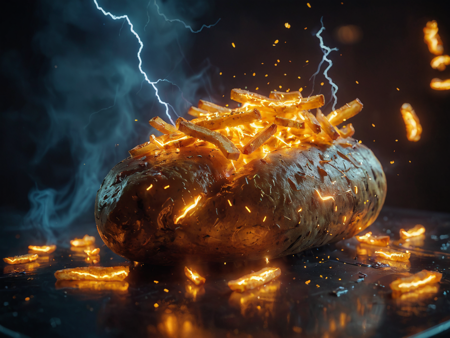 glowneon glowing sparks lightning
