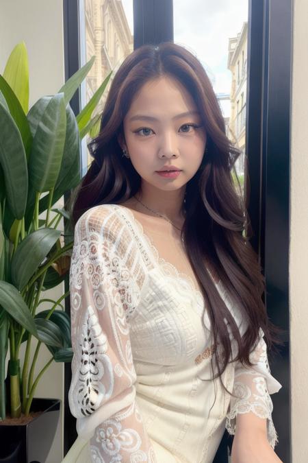 jennie, (looking_to_camera:1.1)
,best quality, realistic, photorealistic,ultra detailed,extremely detailed face 
<lora:jennie-sd1.5-000004:0.8>