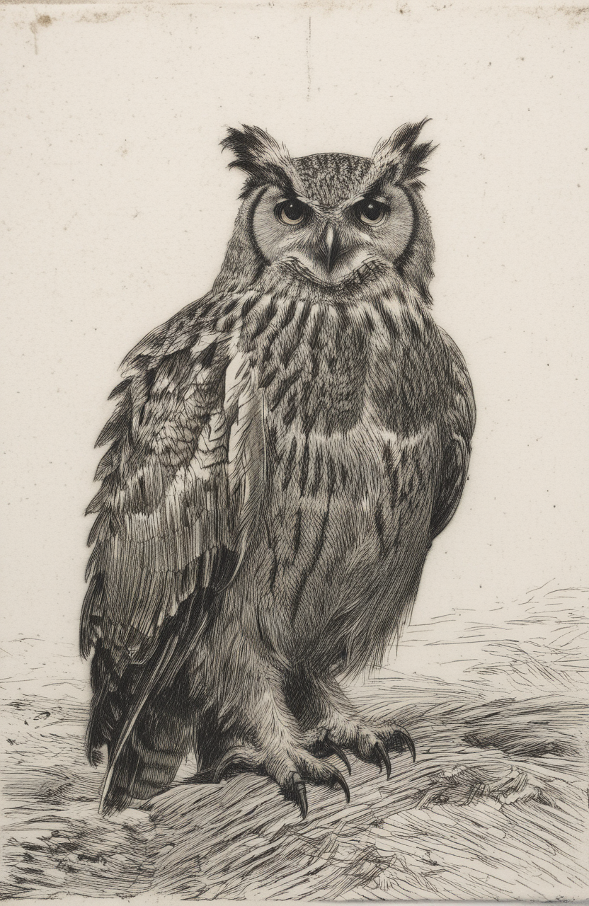 etching_of_a_eurasian_eagle_owl__bright_and_plain_background_-the_mona_lisa_2998743168.png