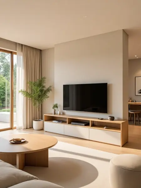 E_Simple Beige Style_Interior Scene Design