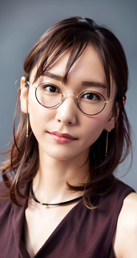 (masterpiece),(best quality:1.0), (ultra highres:1.0), (upper body shot:1.5), detailed,
1 young girl,
 (detailed eye:1.5), glasses,
detailed beautiful skin,face focus, (detailed face:1.5),looking at viewer, sleeveless, bare_shoulders, lace, collarbone, lace_trim, 
long_hair, hair_flower, hair_ornament, brown_hair, windy,
soft light,
 (gakki:1.2), <lora:gakki-auto-height:1.0>