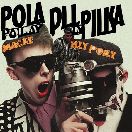 Polka Party with Machine Gun Kelly, albumcover style