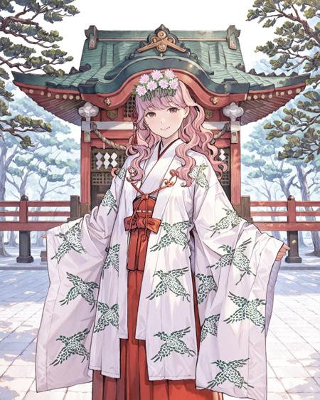 Chihaya Miko Clothing - (Bonus Headdress and Kagura Bells) v1.0