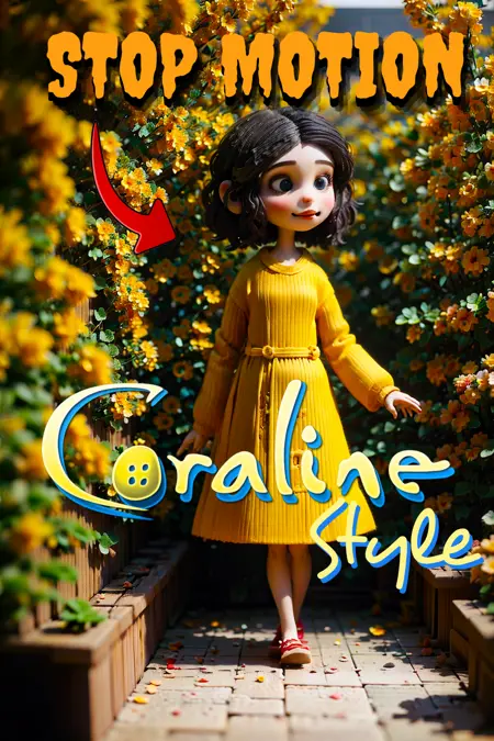 Coraline Stop Motion Style by YeiyeiArt
